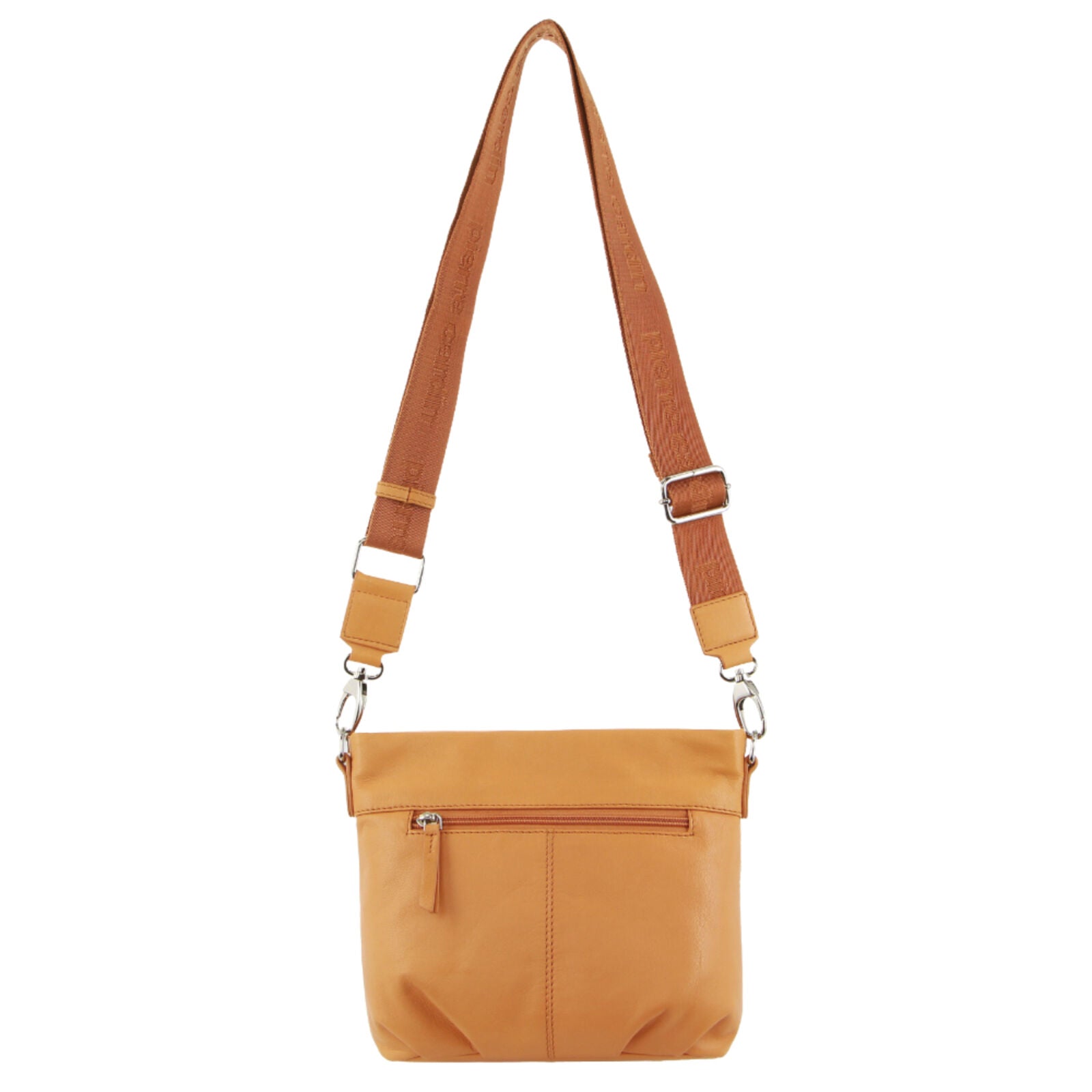 Pierre Cardin Leather Crossbody Bag w/ Shoulder Strap in Apricot-2