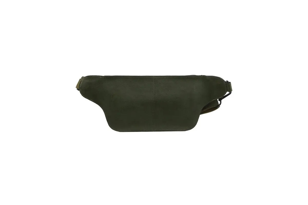 Pierre Cardin Mens Bum Bag Waist Pack Leather Travel Money Phone - Dark Green-3