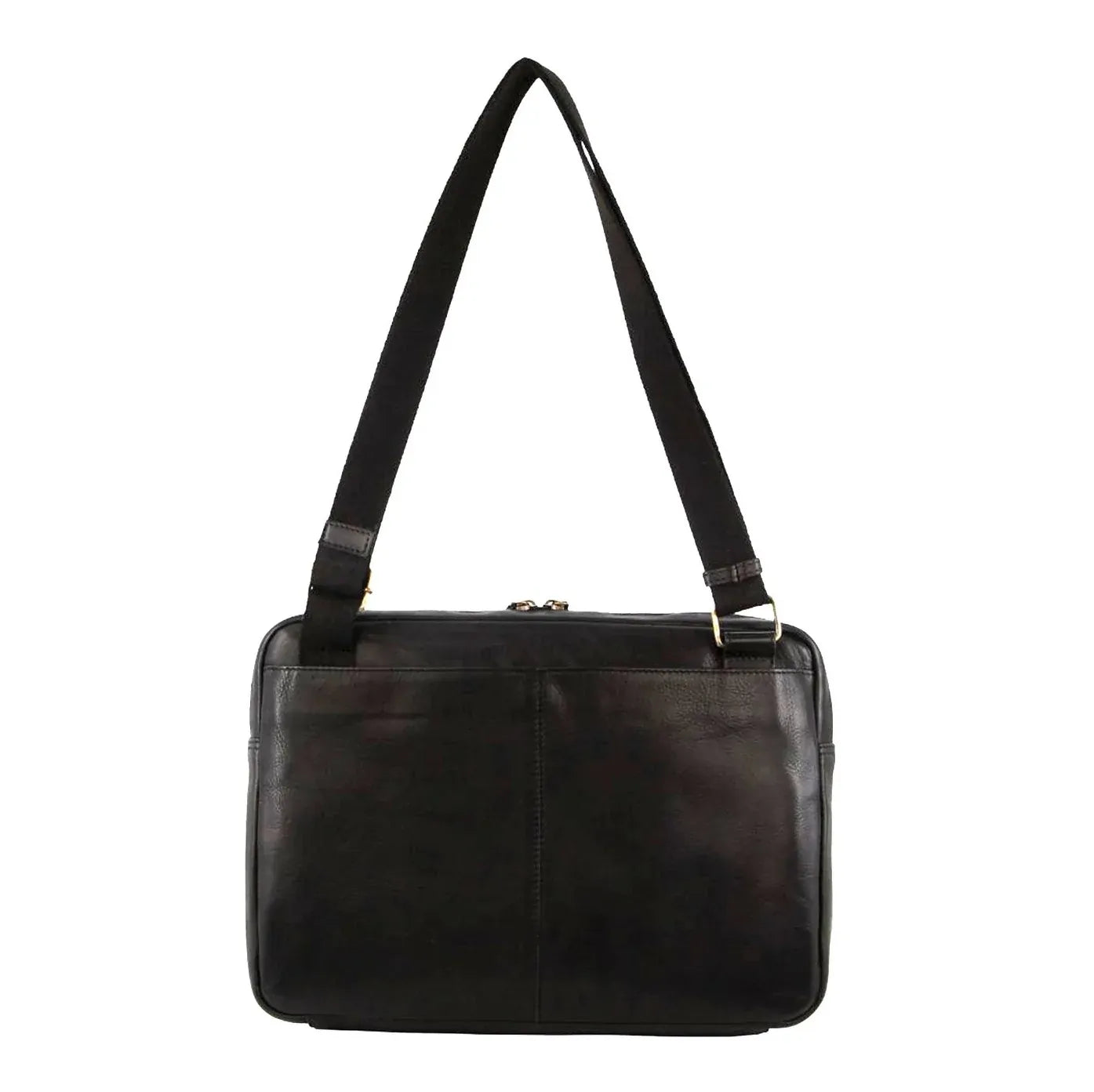 Pierre Cardin Mens Leather Business Laptop Comnputer Bag in Black-3
