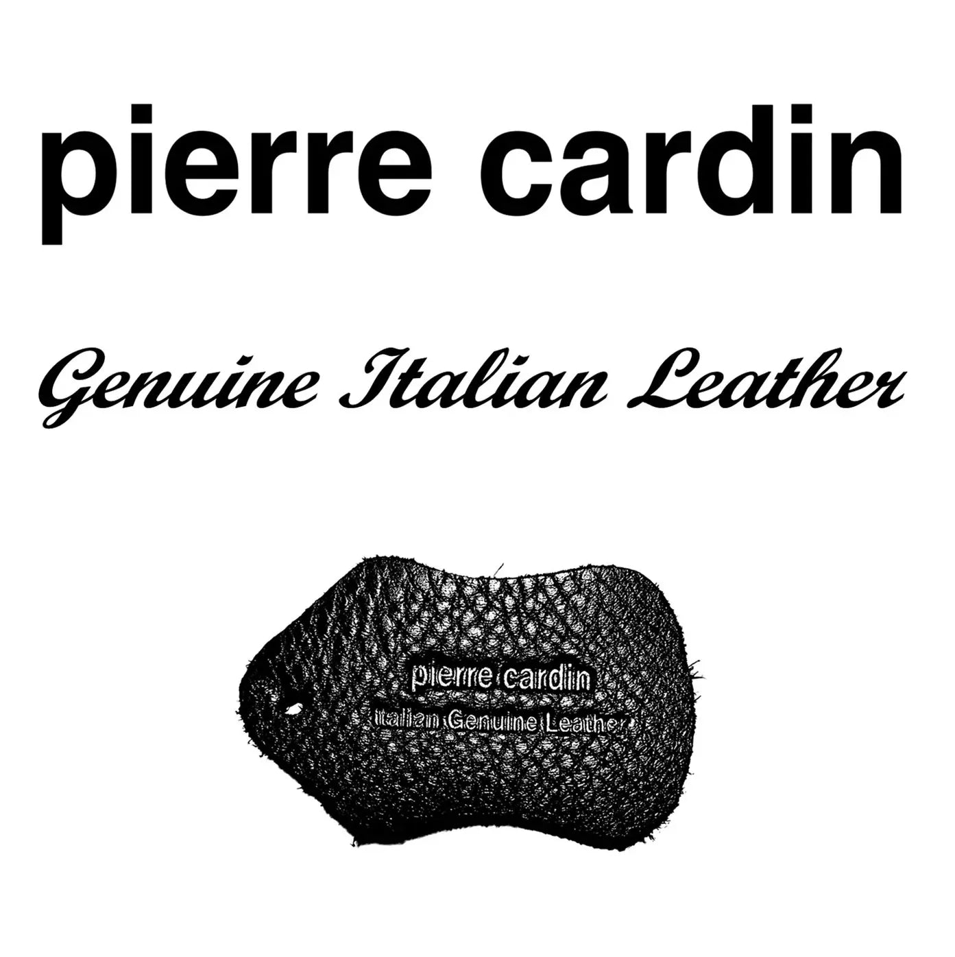 Pierre Cardin Mens Leather Business Laptop Comnputer Bag in Black