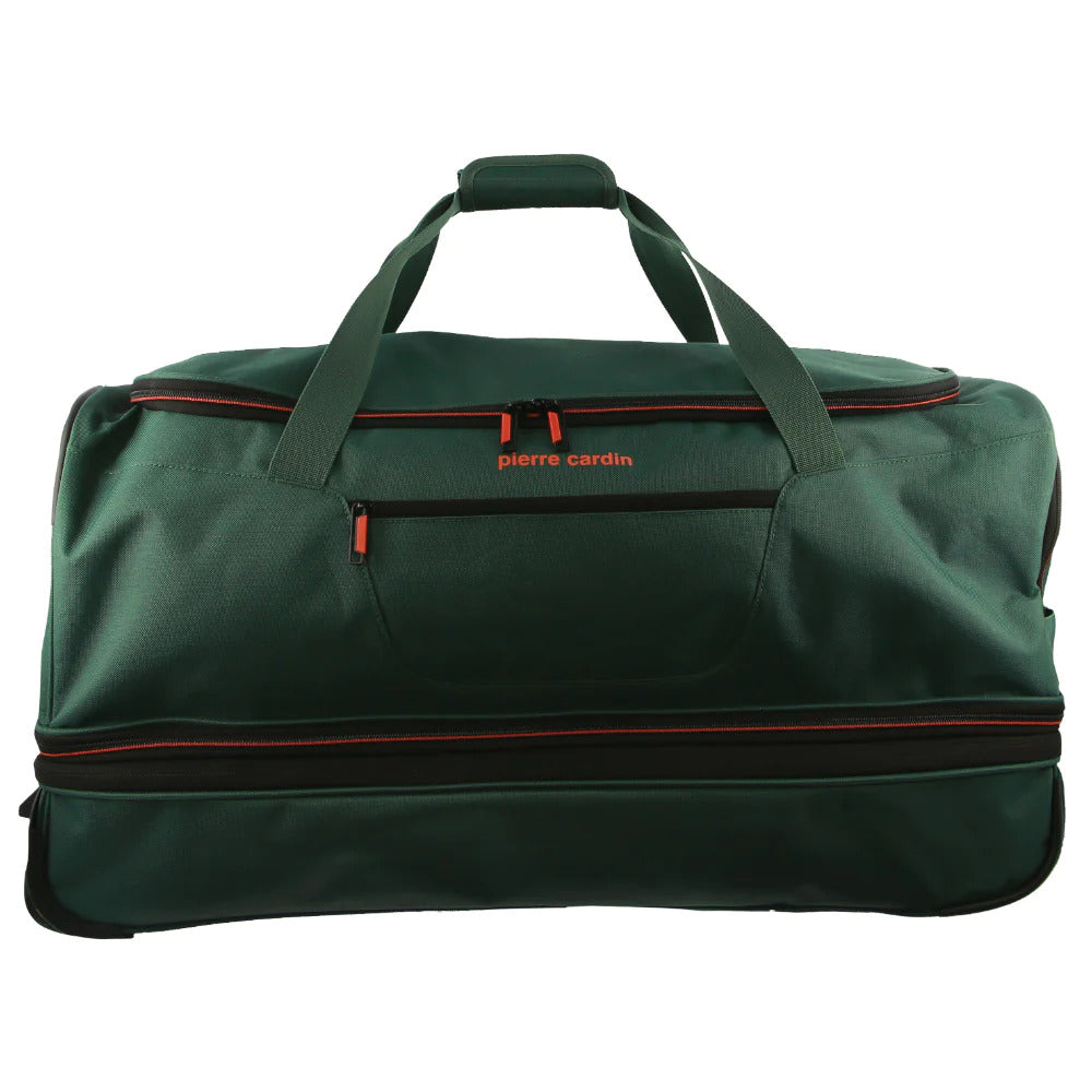 Pierre Cardin Trolley Bag Medium Soft Travel Luggage Wheeled Duffle 72cm - Green-2
