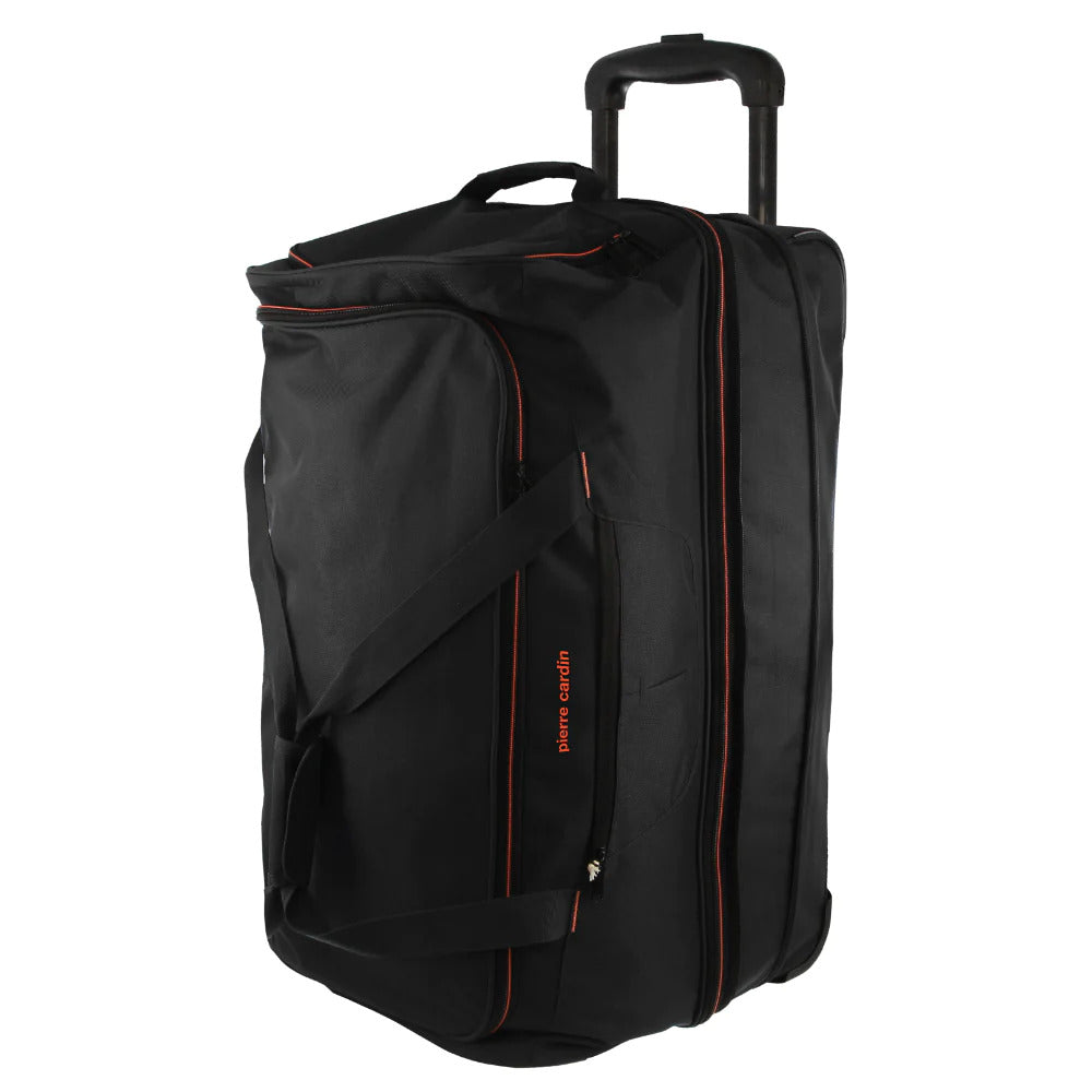 Pierre Cardin Trolley Bag Large Soft Travel Luggage Wheeled Duffle 82cm - Black-1