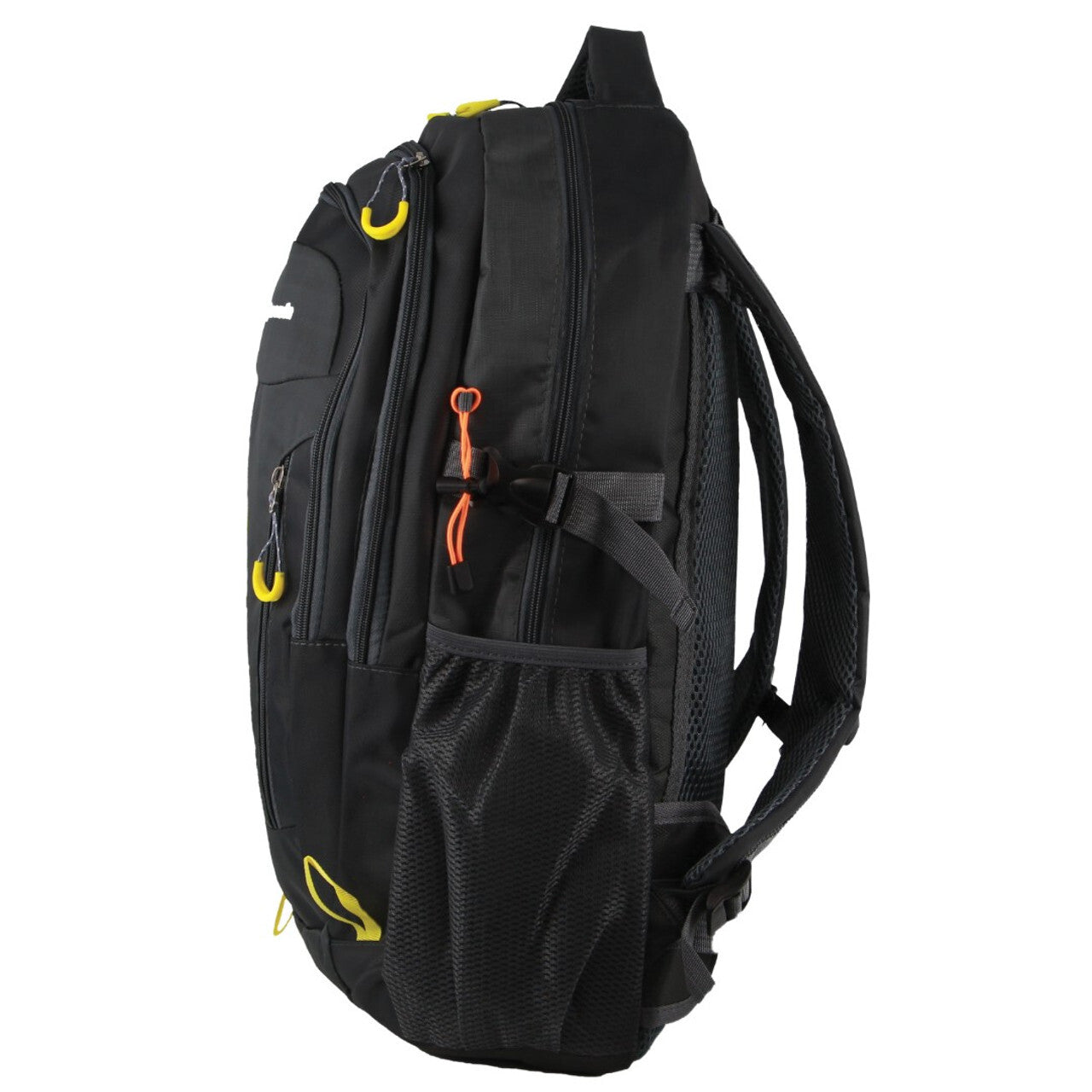 Pierre Cardin Mens Nylon Adventure Travel & Sport Large Backpack Bag in Grey/Black-3