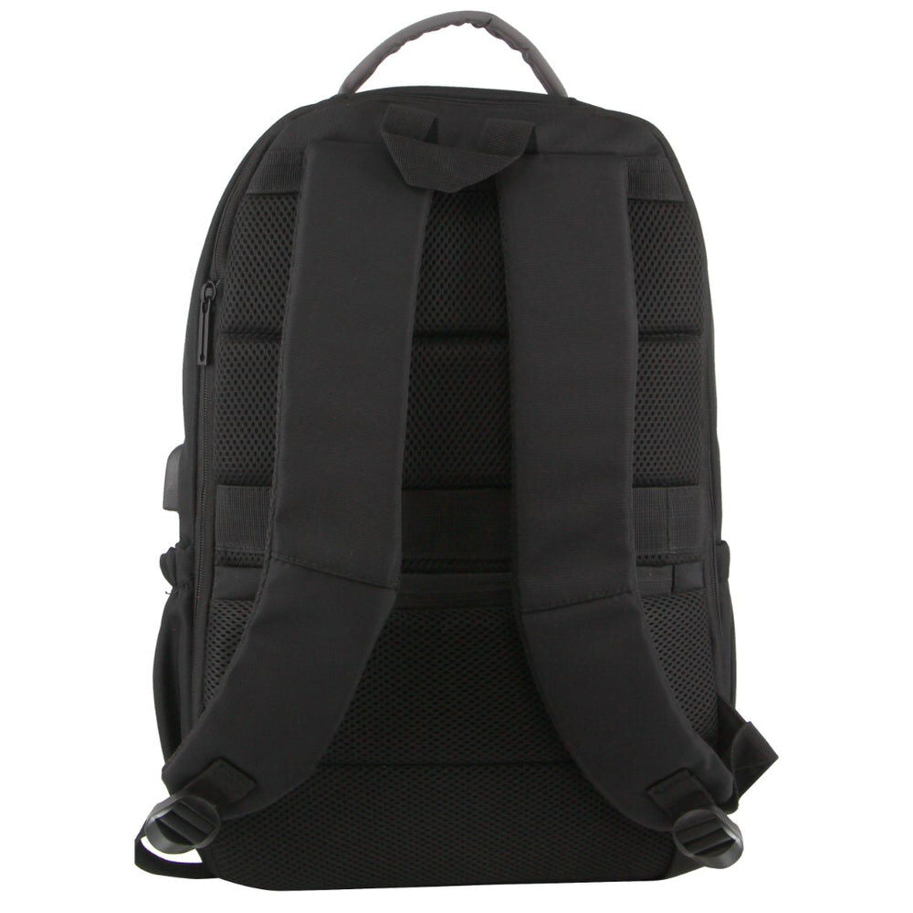 Pierre Cardin Travel & Business Backpack Bag w/ Built-In USB in Dark Grey-2