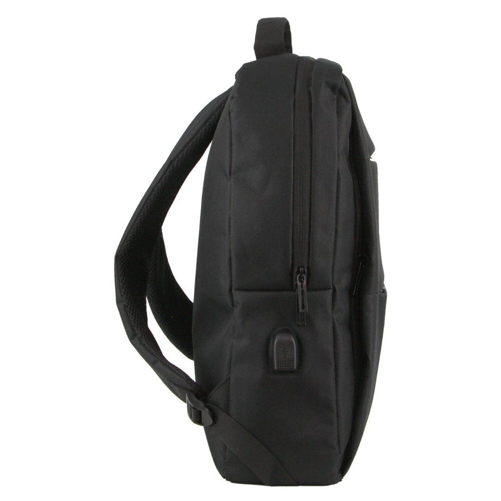 Pierre Cardin Travel & Business Backpack with Built-in USB Port in Black-2