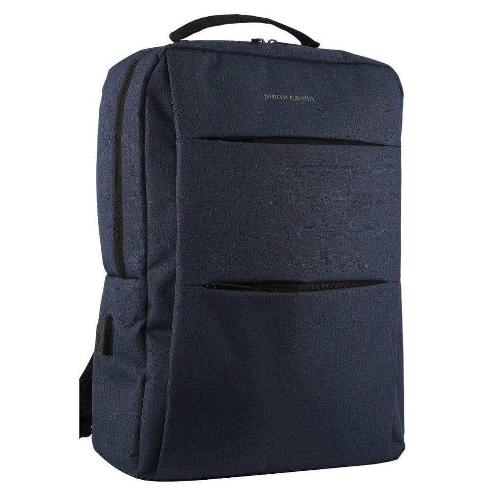 Pierre Cardin Travel & Business Backpack Bag w/ Laptop Computer Sleeve in Navy