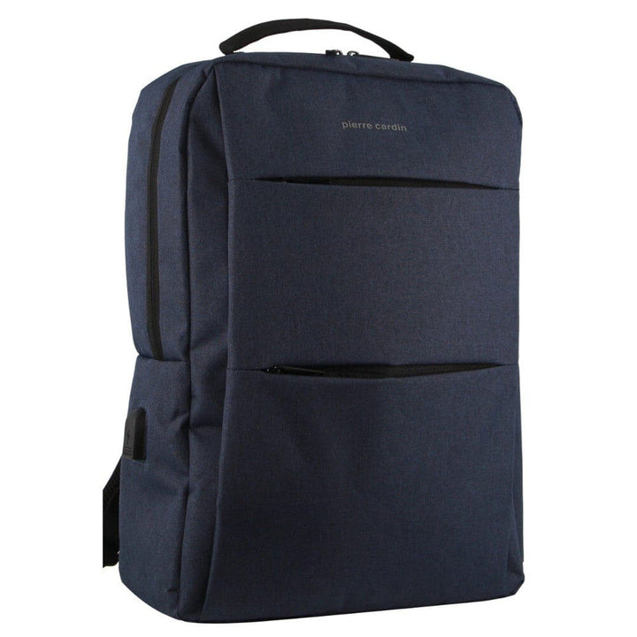 Pierre Cardin Travel & Business Backpack Bag w/ Laptop Computer Sleeve in Navy