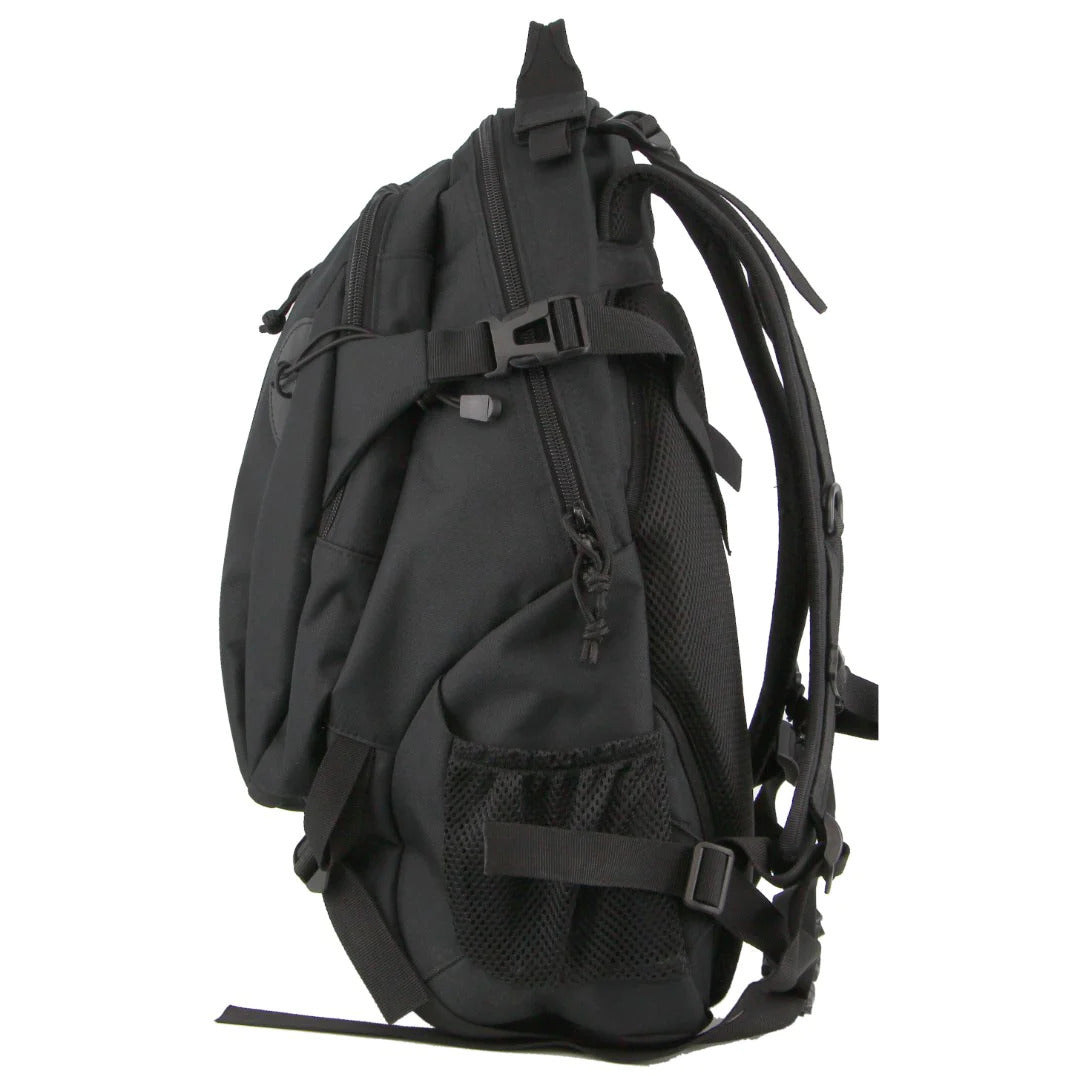 Pierre Cardin Mens Backpack Shoulder Bag Adventure Travel Casual Outdoor - Black-2