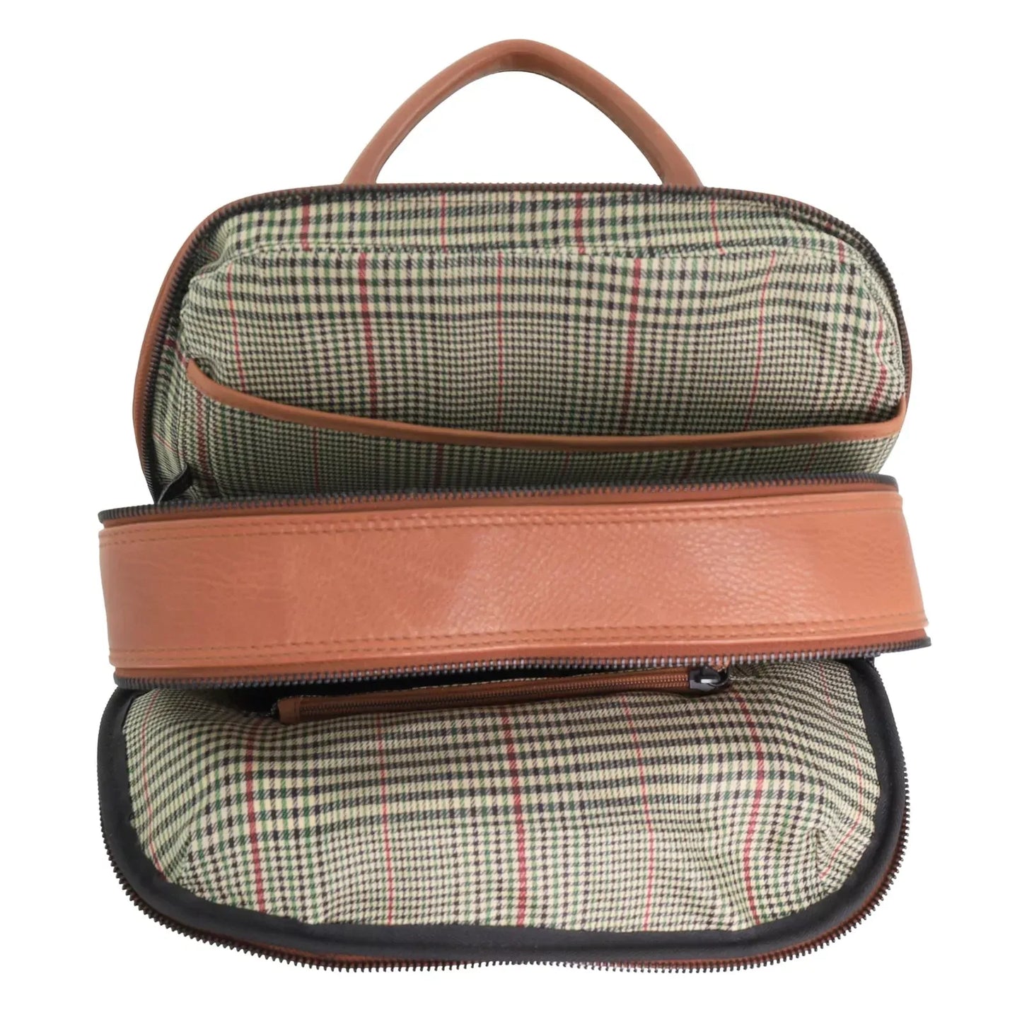 Pierre Cardin Leather Business/Laptop Backpack Bag in Cognac