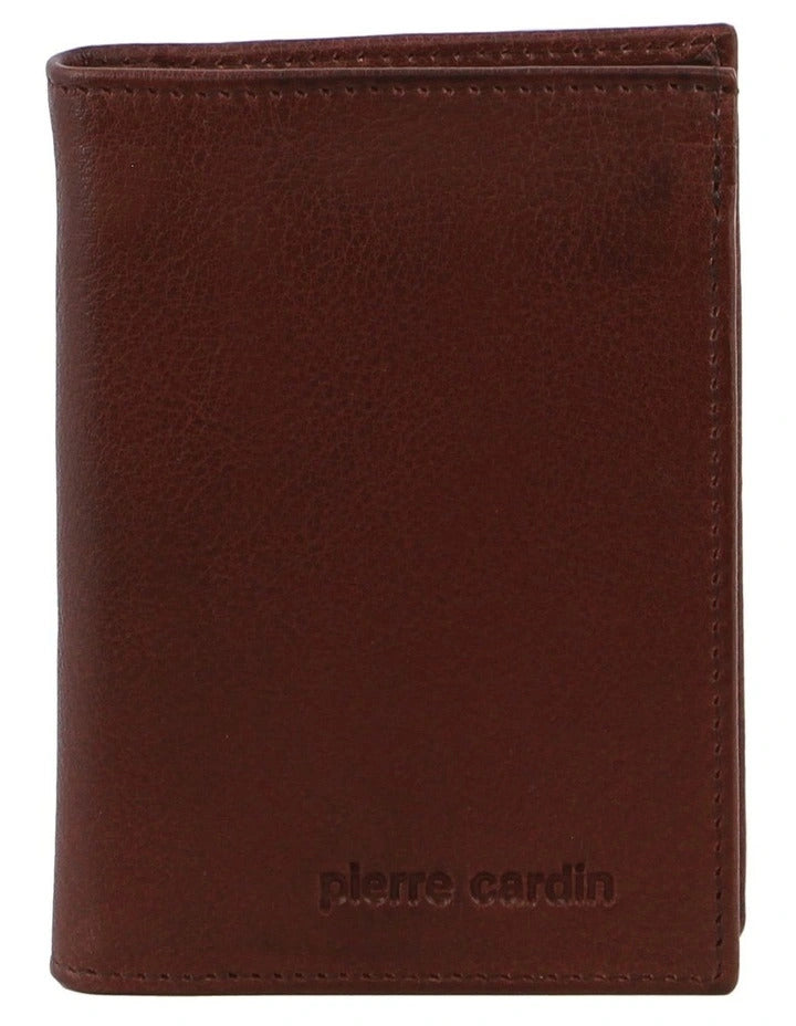 Pierre Cardin Mens Rustic Genuine Leather Wallet RFID in Brown-3