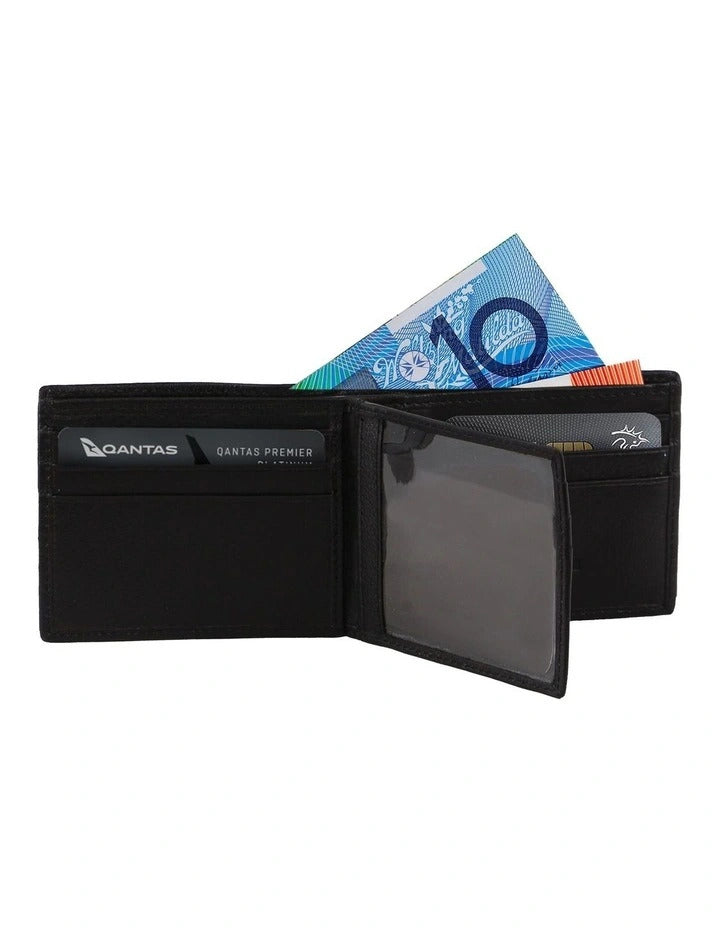 Pierre Cardin Mens Leather Bi-Fold Wallet w/ RFID Protection in Black-3