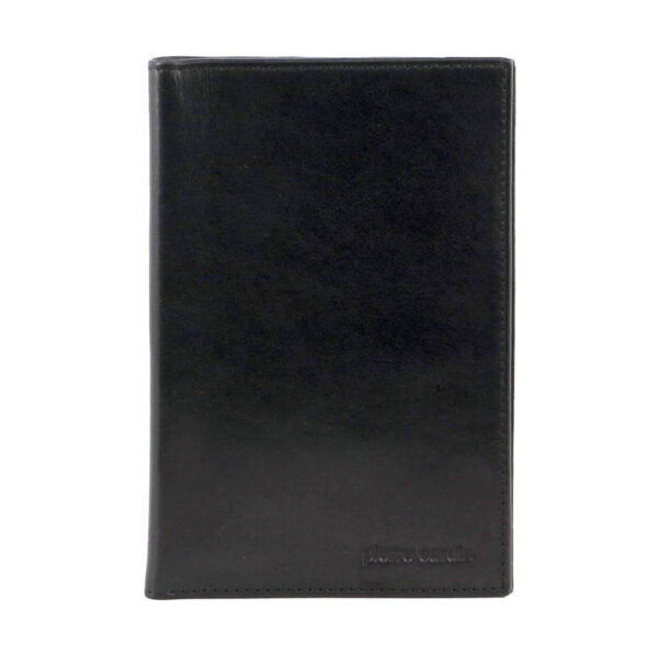 Pierre Cardin Leather Passport Holder Cover Wallet w/ RFID Protection - Black-2