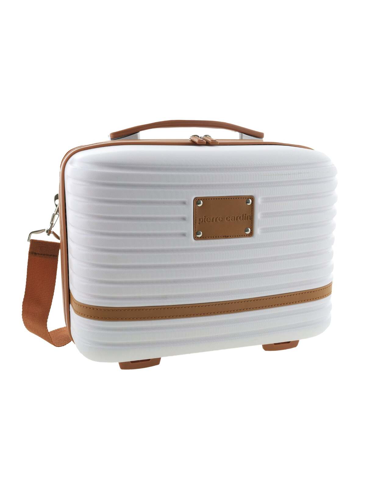 Pierre Cardin Hard Shell Travel Cosmetic Organiser - White (Beauty Case)-0