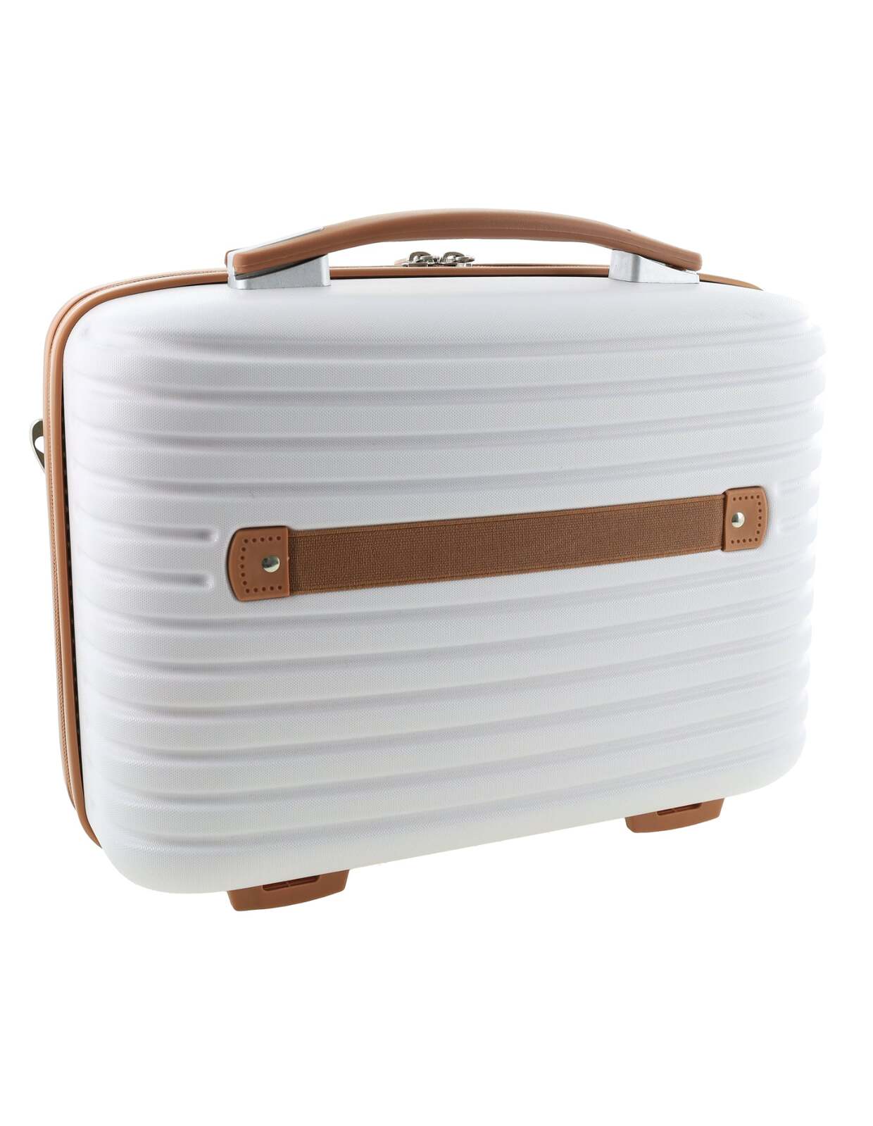 Pierre Cardin Hard Shell Travel Cosmetic Organiser - White (Beauty Case)-2