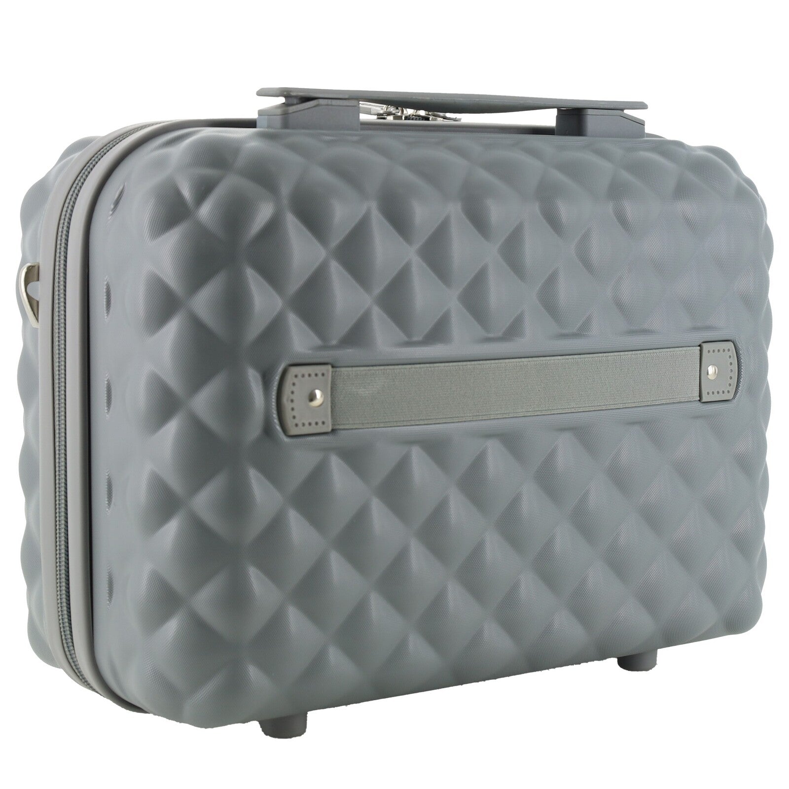 Pierre Cardin Beauty Case Hard Shell Makeup Cosmetic Organizer Travel in Grey-2
