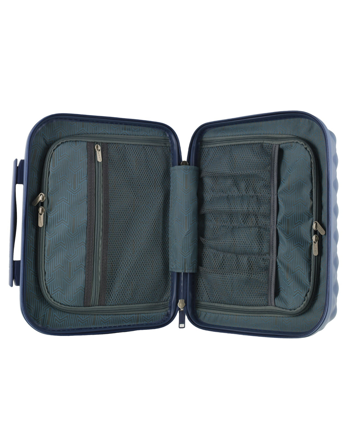 Pierre Cardin Beauty Case Hard Shell Makeup Cosmetic Organizer Travel in Teal-2