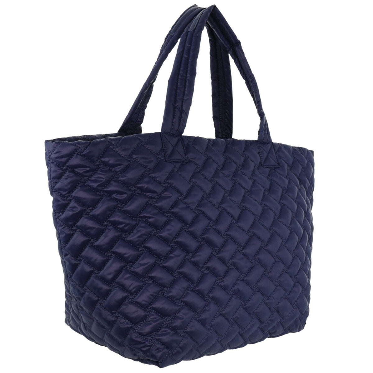 Pierre Cardin Womens Casual Nylon Padded Shoulder Tote Bag - Navy