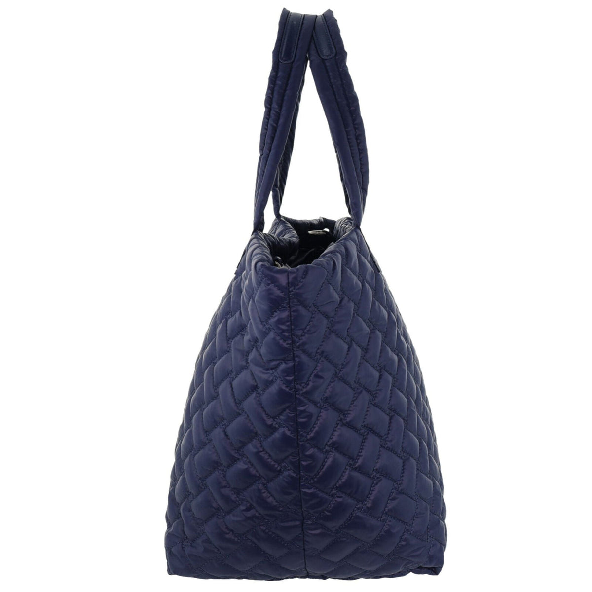 Pierre Cardin Womens Casual Nylon Padded Shoulder Tote Bag - Navy