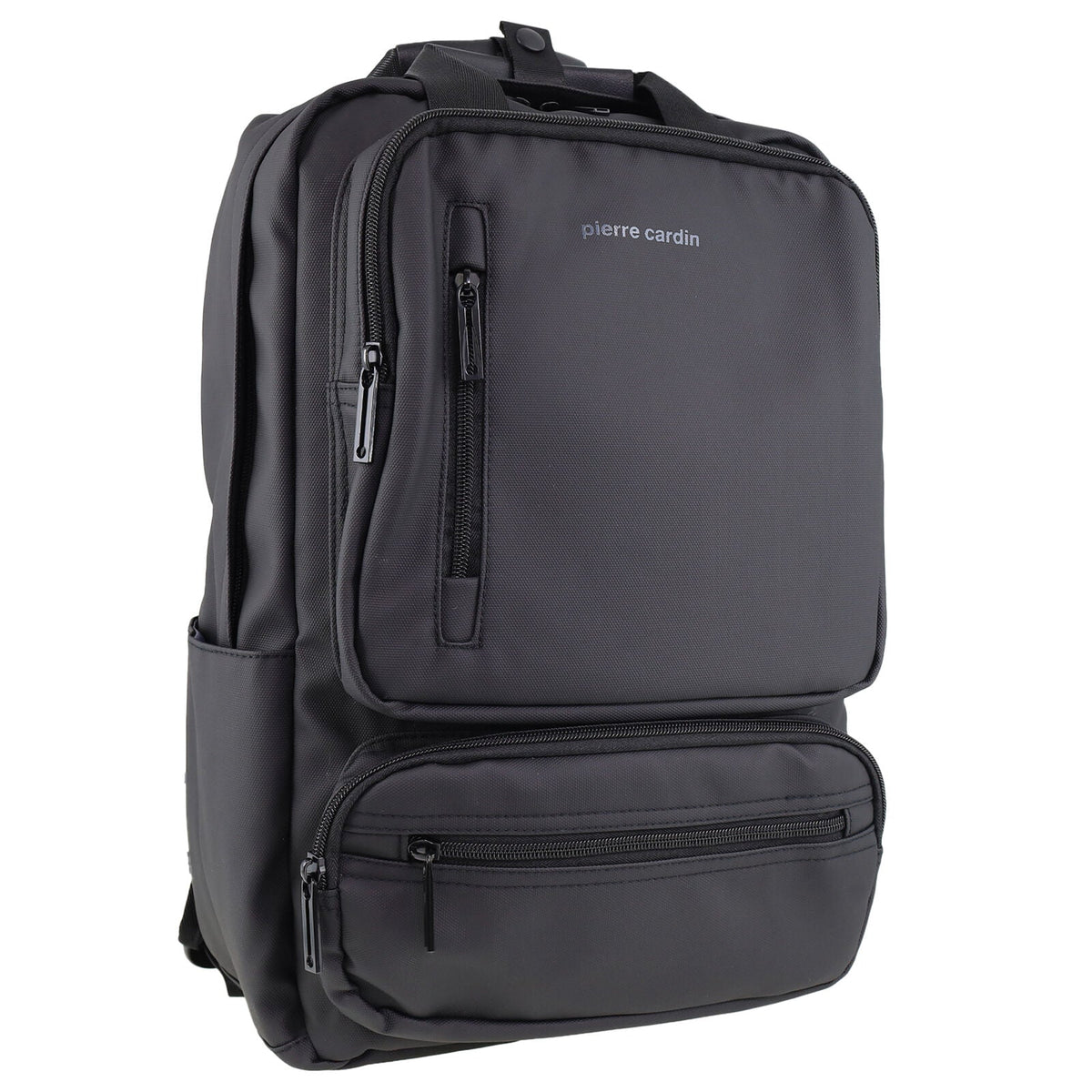 Pierre Cardin Mens Nylon Computer/Business Backpack Bag - Black