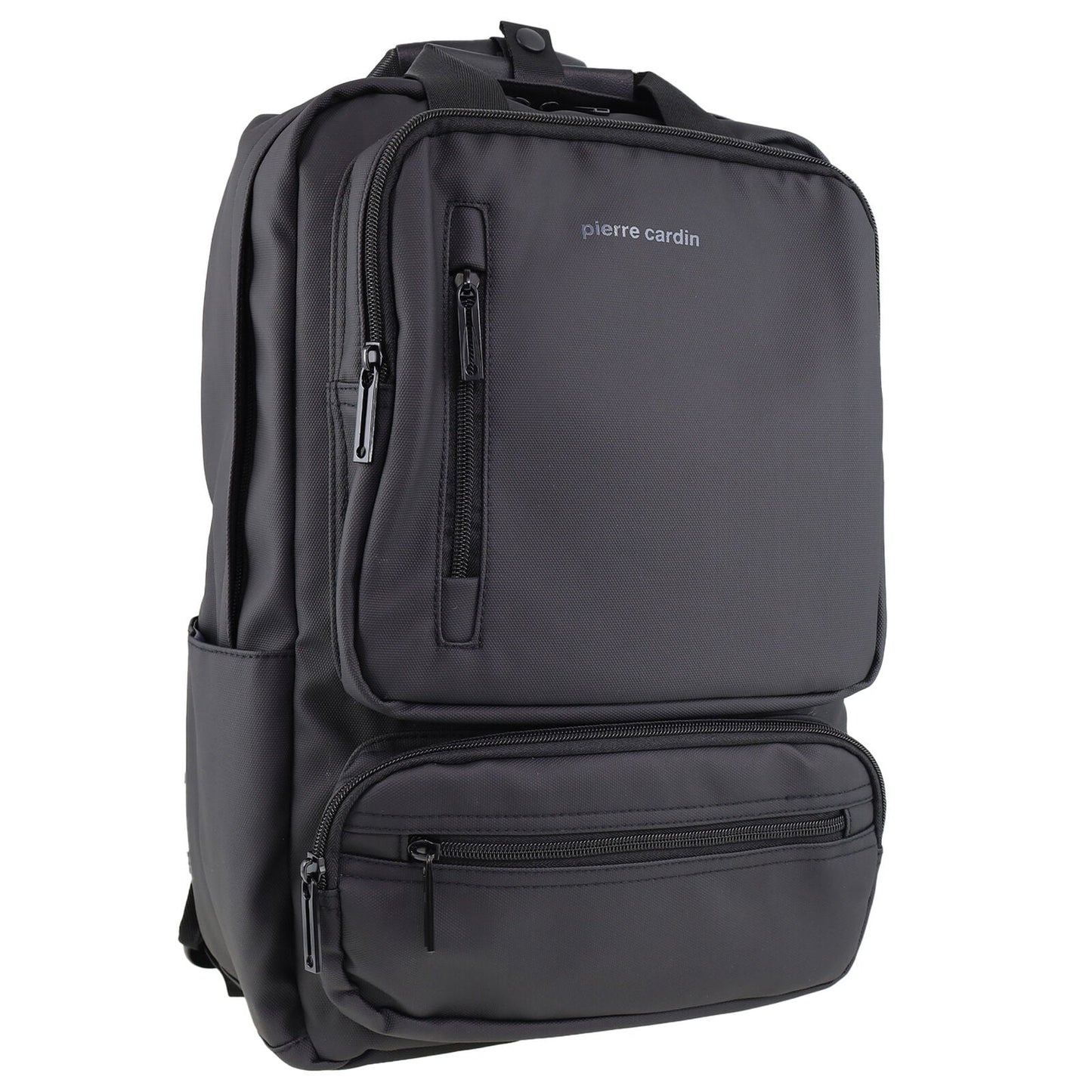 Pierre Cardin Mens Nylon Computer/Business Backpack Bag - Black