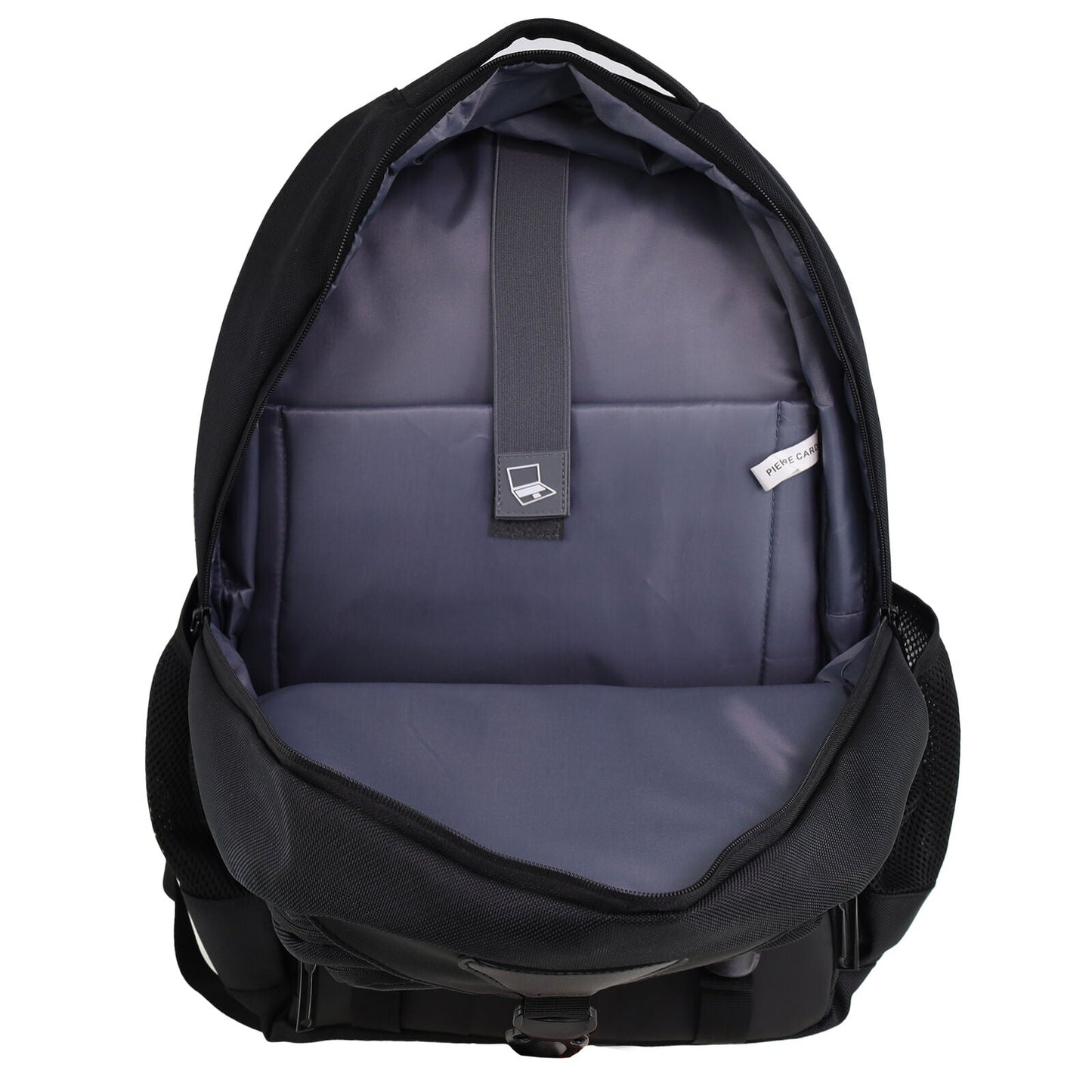 Pierre Cardin 32L Mens Nylon Computer/Business Backpack Bag - Black