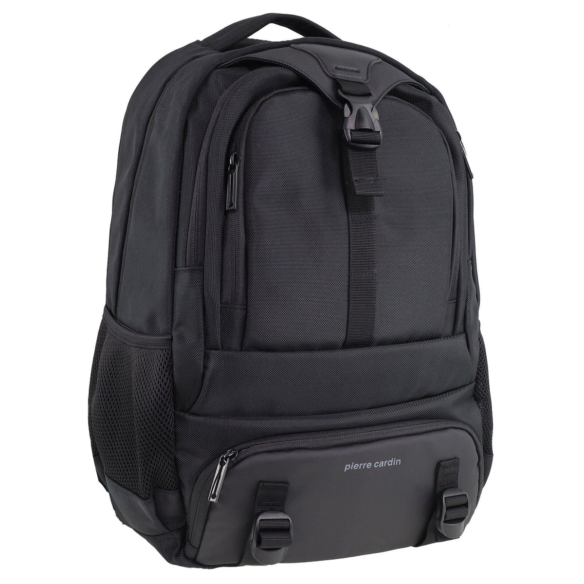 Pierre Cardin 32L Mens Nylon Computer/Business Backpack Bag - Black