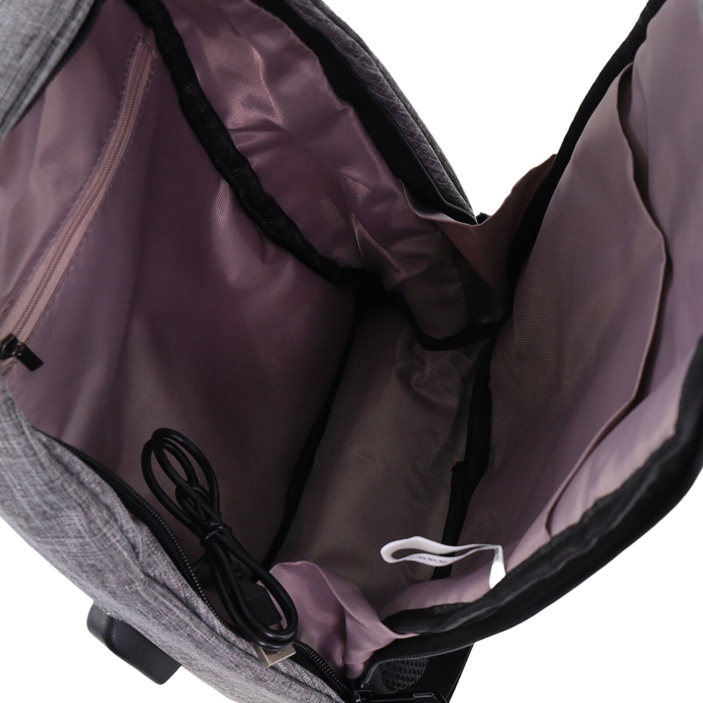 Pierre Cardin Mens Nylon Sling Bag - Grey/Black