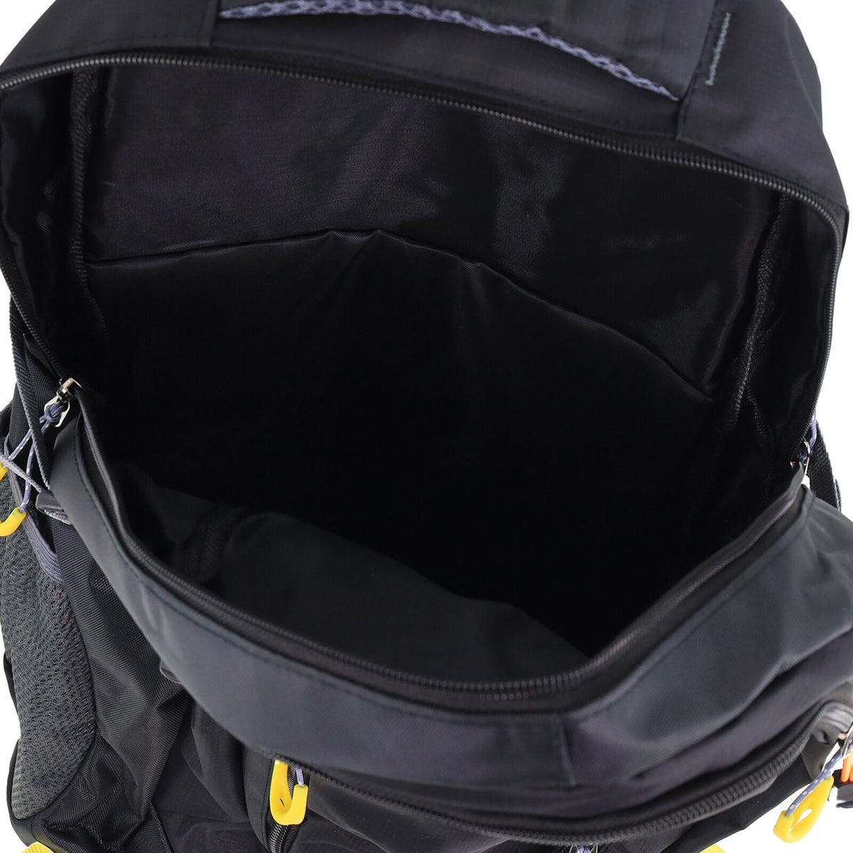 Pierre Cardin Mens 30L Nylon Adventure Backpack Bag Travel Hiking in Black
