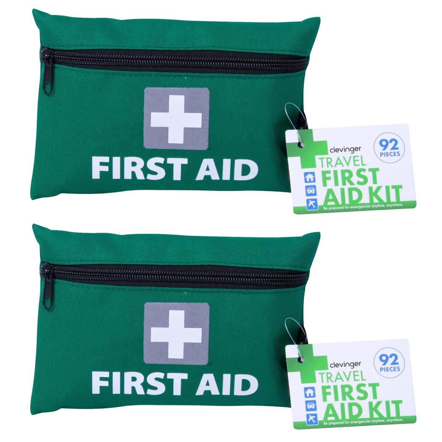 2x 92 Pcs Travel First Aid Kit Medical Workplace Set Emergency Family Safety-0