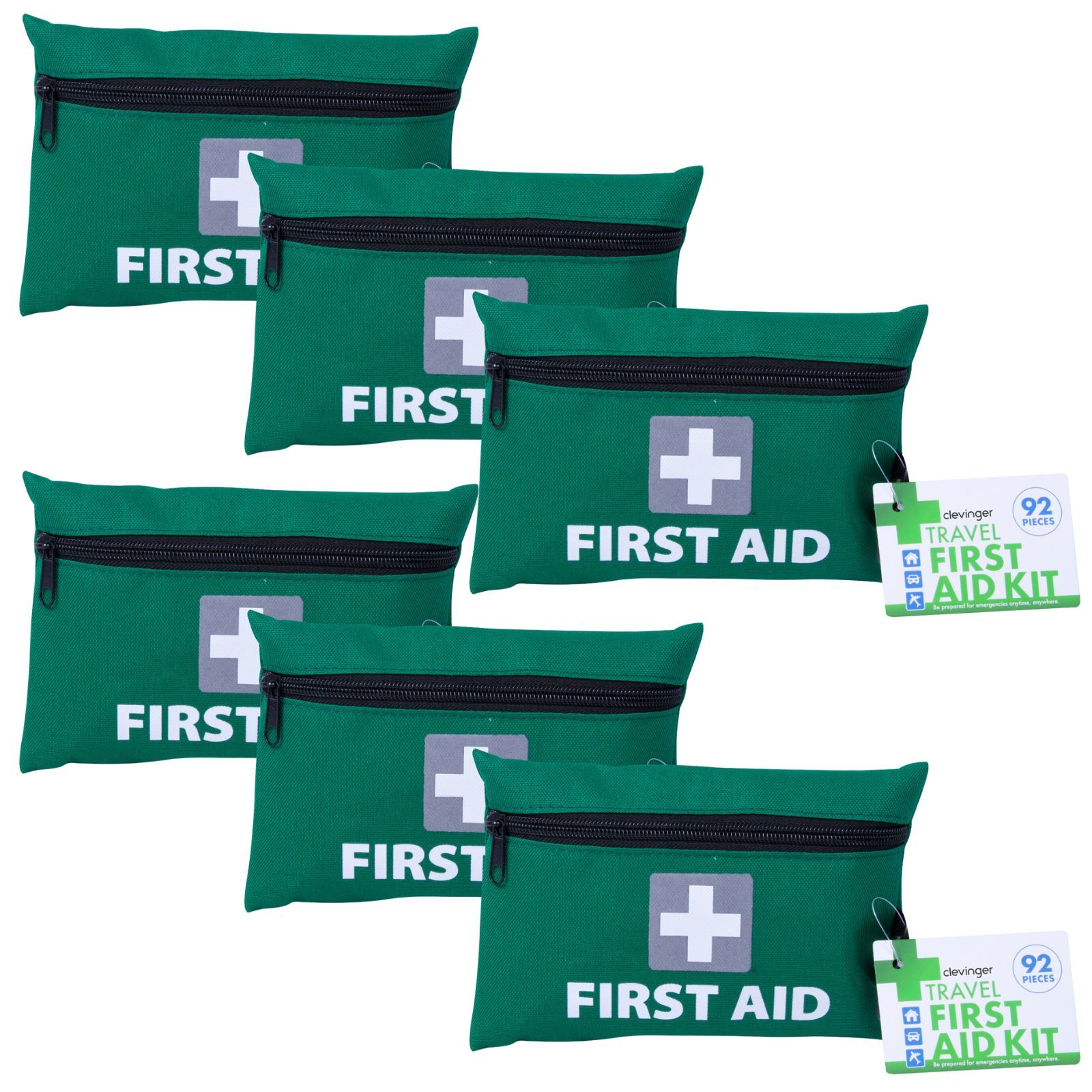 6x 92 Pcs Travel First Aid Kit Medical Workplace Set Emergency Family Safety-1