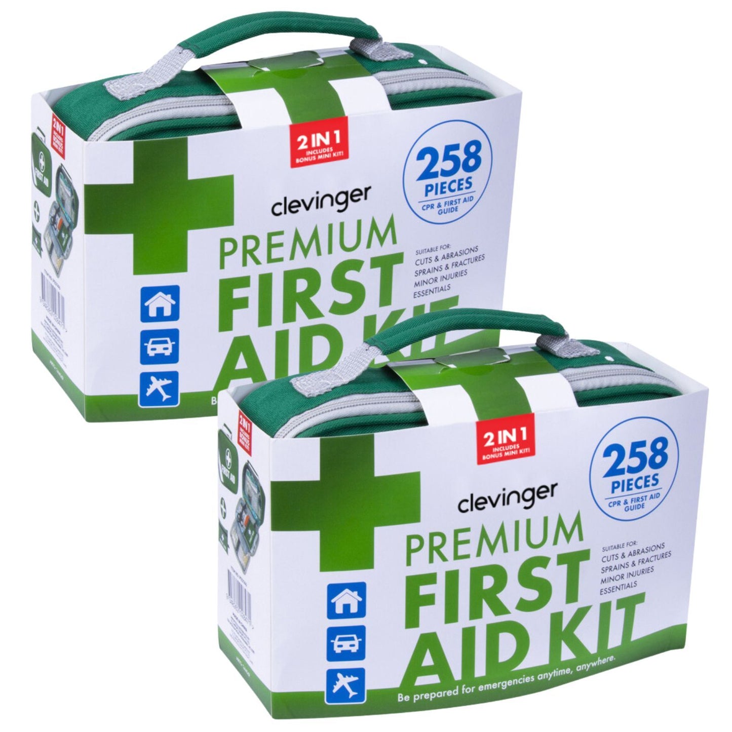 2x 258pcs Premium First Aid Kit Medical Travel Set Emergency Family Safety-1
