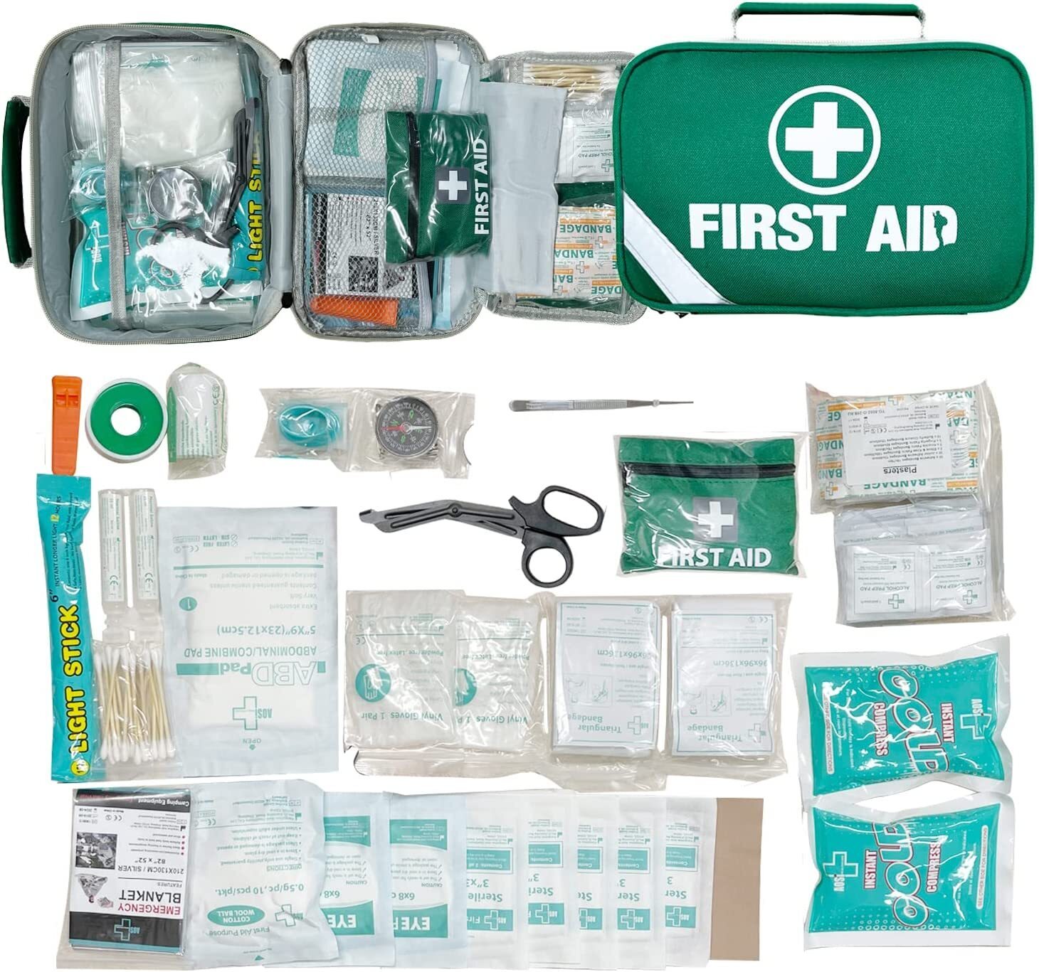 3x 258pcs Premium First Aid Kit Medical Travel Set Emergency Family Safety-2