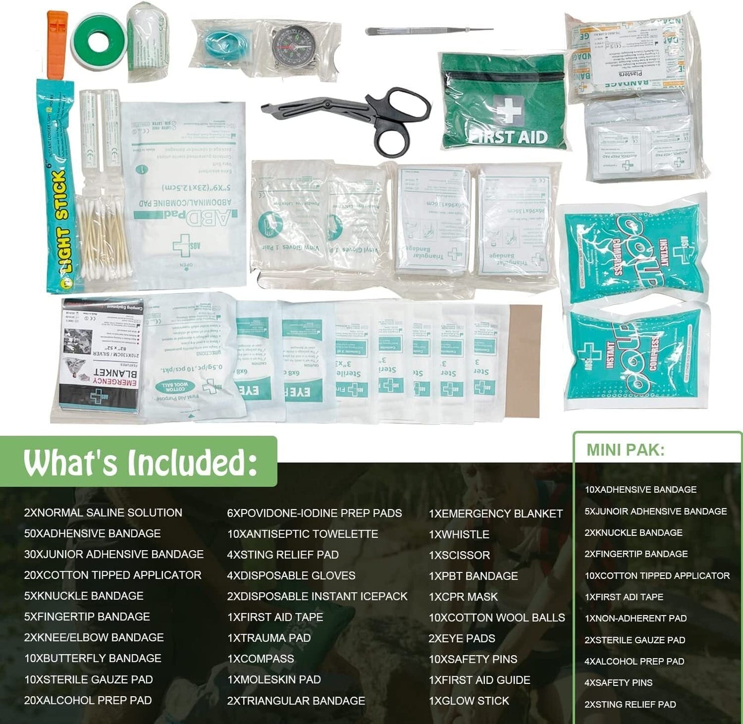 6x 258pcs Premium First Aid Kit Medical Travel Set Emergency Family Safety-4