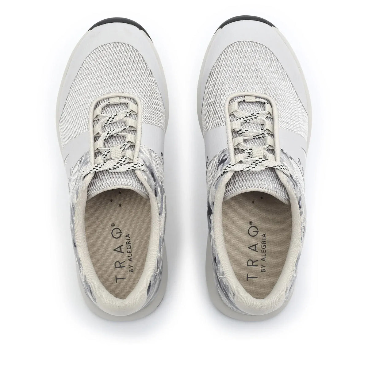 TRAQ Intent 2 Womens Walking Shoes Q-Flow2 Mesh Slip-Resistant in Cloudy Grey