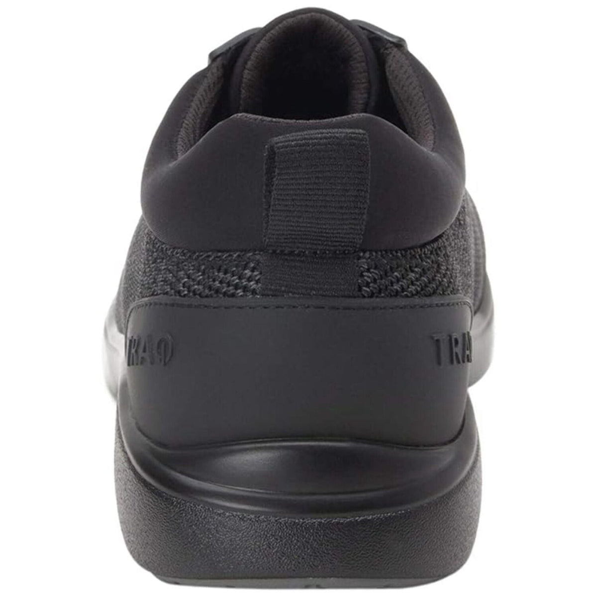 Alegria Quantum Mens Knit Lace-Up Smart Shoes w/ Q-Chip Pedometer in Blackout