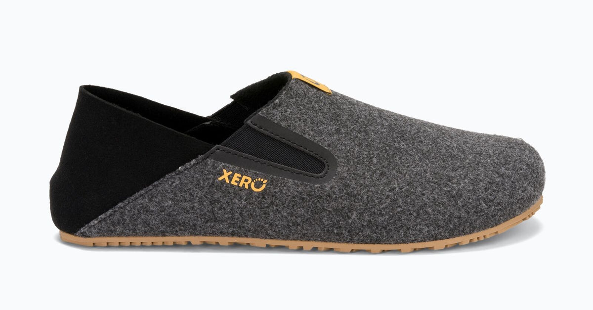 Xero Womens Pagosa "Slipper" Zero Drop Barefoot Shoes (Recovery Friendly) in Black