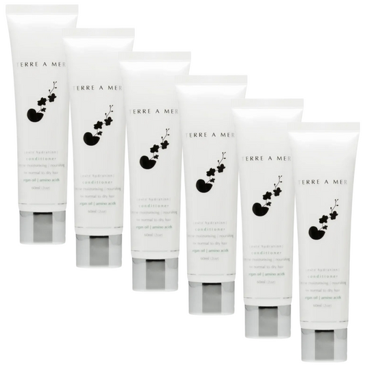 6x terreamer Pure Hydration Amino Acid/Argan Conditioner - 60ml Travel Size