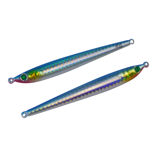 Finesse Pencil Jig, 40gm, Blue Flash, 2 pack-0