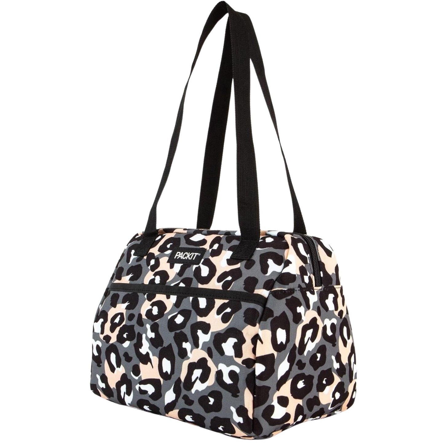 PACKIT Freezable Ice Lunch Bag Tote Food Storage Camping Travel Tiger - Wild Leopard-0