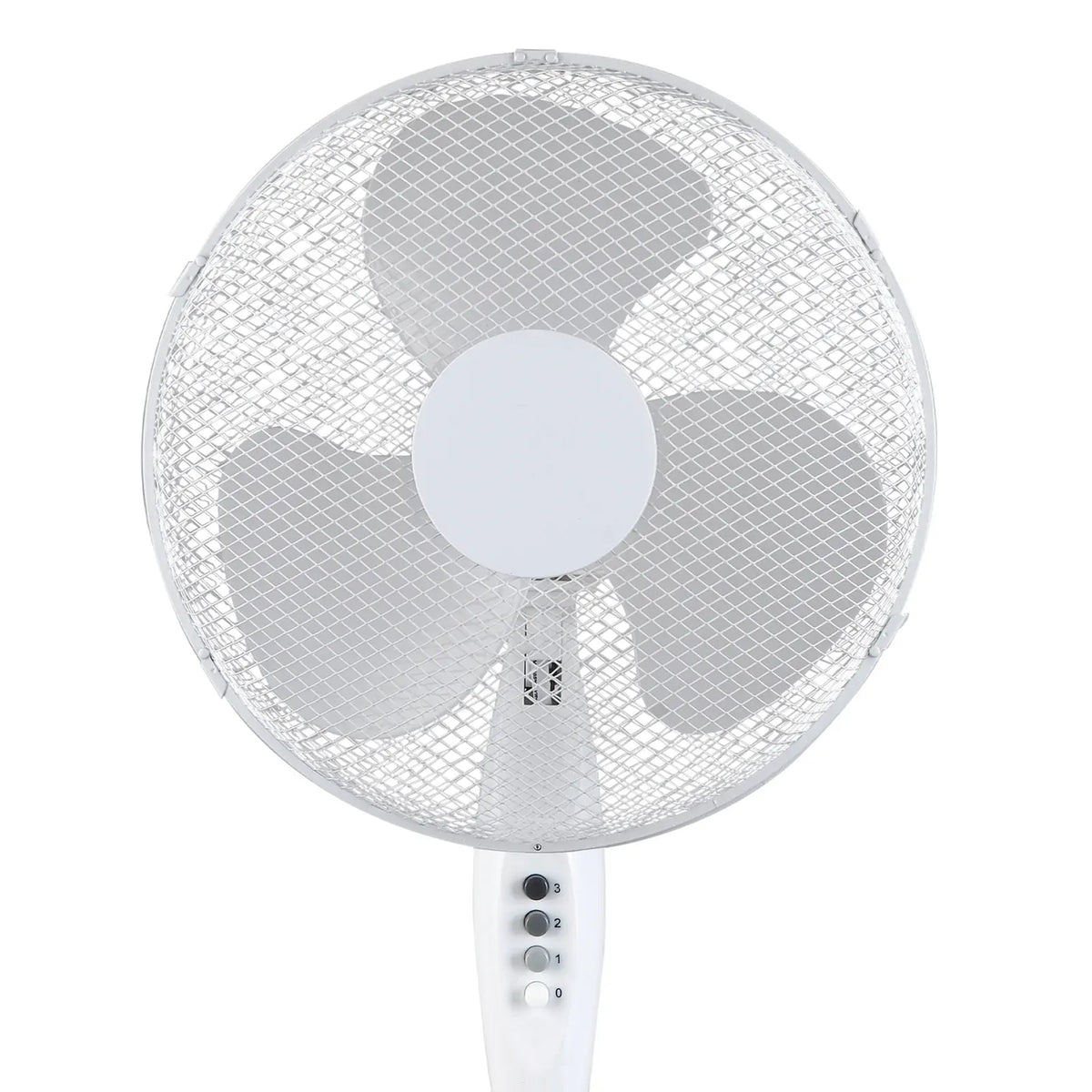 3x Sheffield 1.25m Tall Pedestal Oscillating Fan Self Standing w/ 40cm Head in White