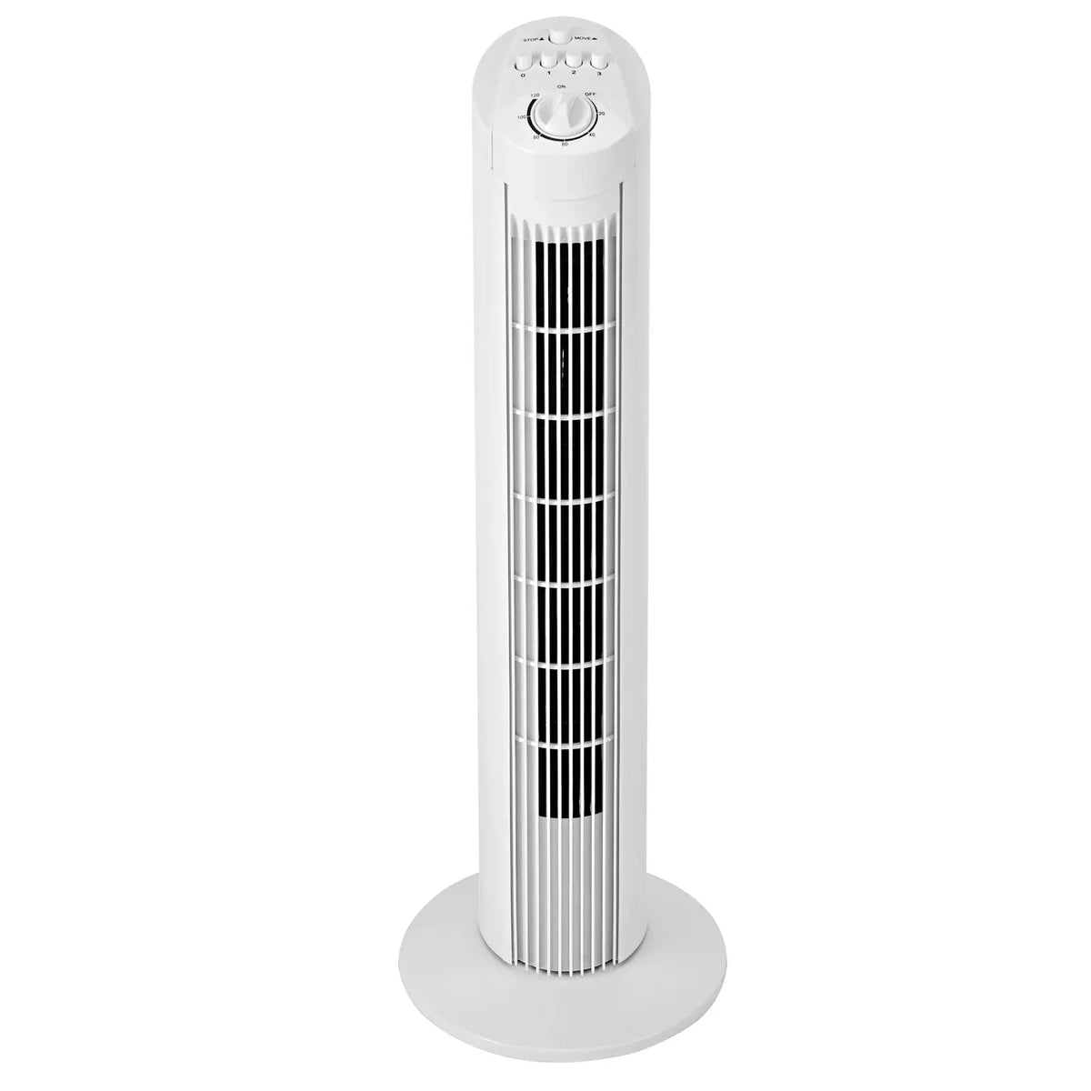 2x Sheffield  74cmTower Oscillating Fan w/ 3-Speeds & Timer in White