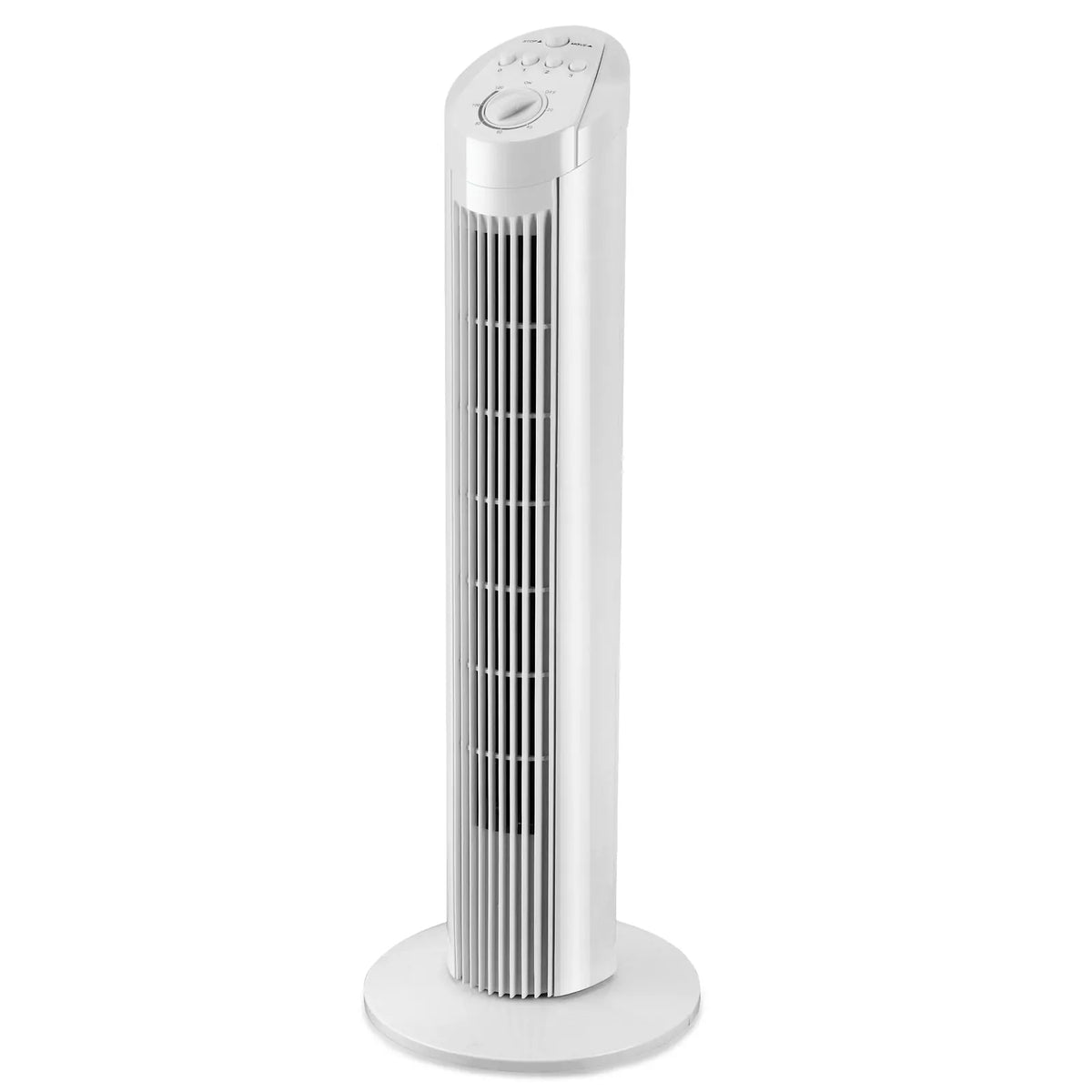 2x Sheffield  74cmTower Oscillating Fan w/ 3-Speeds & Timer in White