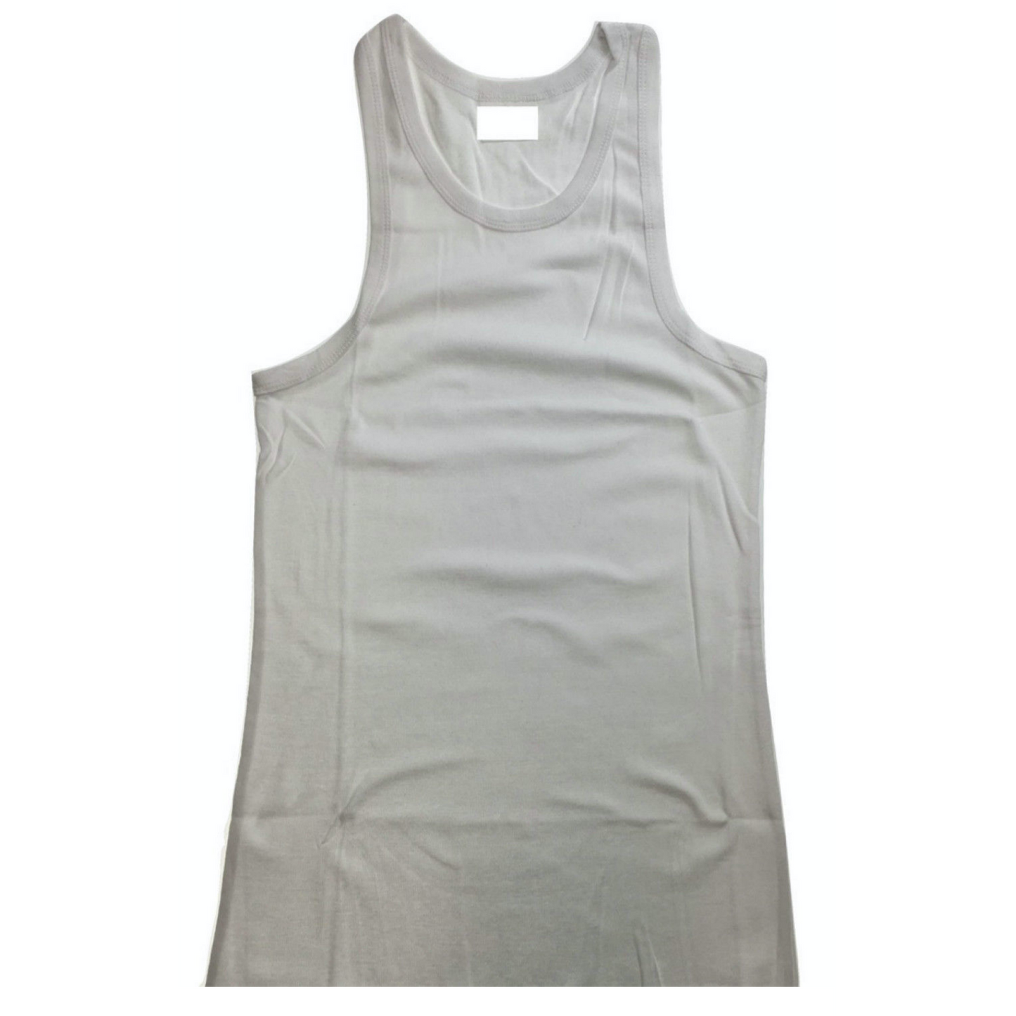 Mens 100% Cotton Plain Singlet Tank Top - Basic Slim Gym Top-13