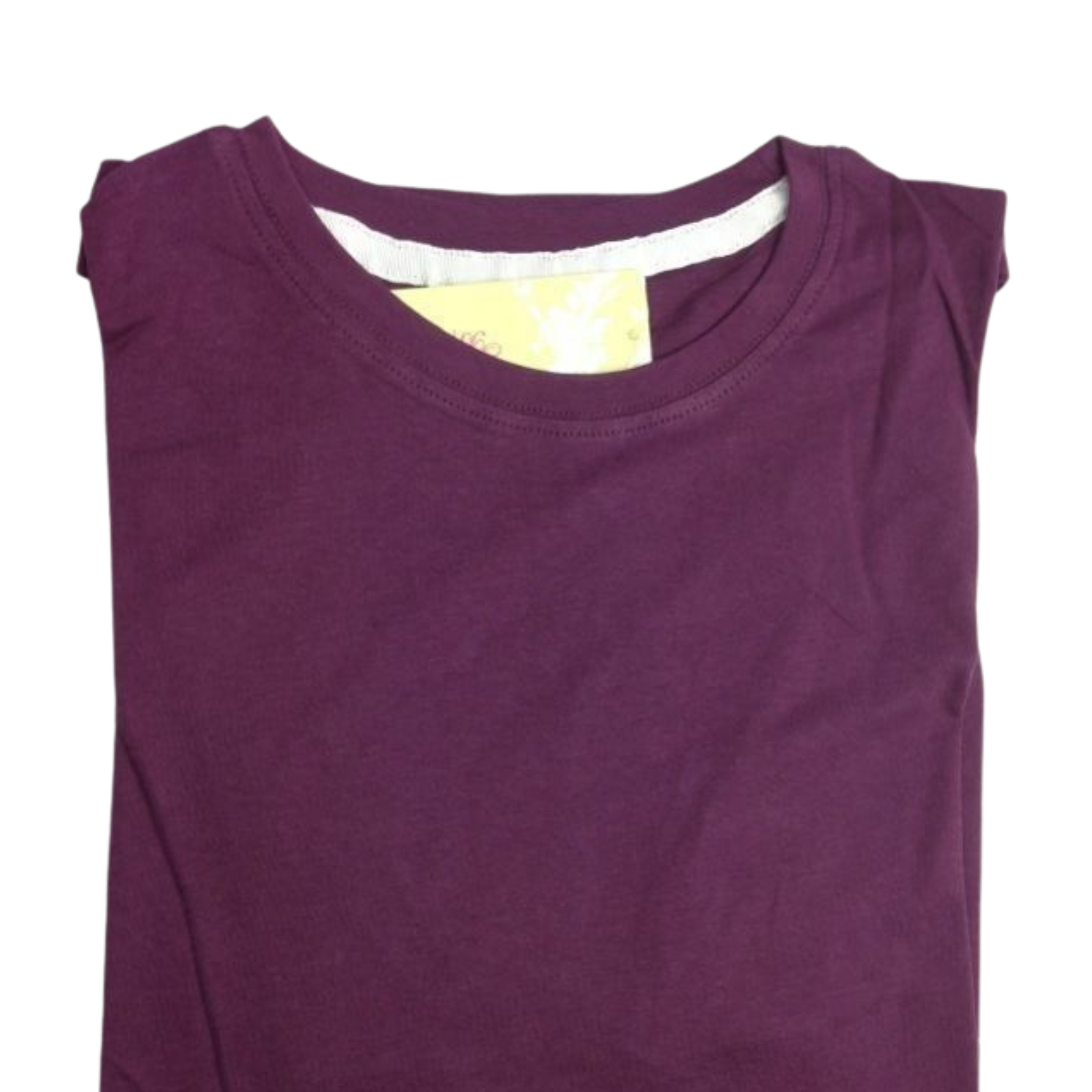 Womens PLAIN T-SHIRT 100% COTTON Tee Short Sleeve Basic Ladies Top Blank-43