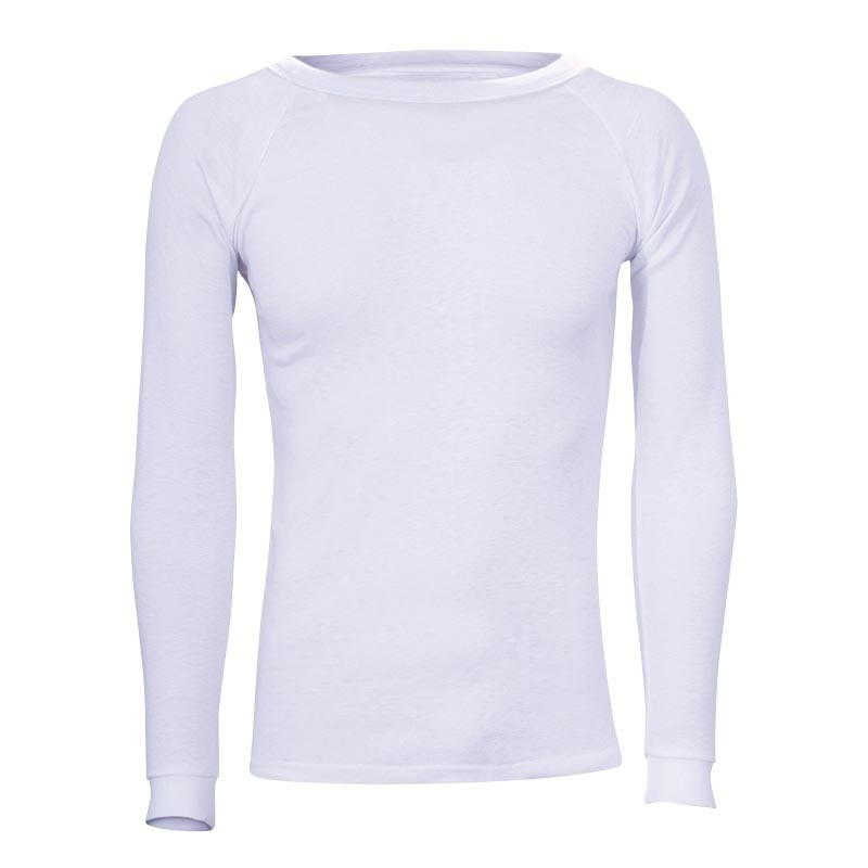 Sherpa Mens Long Sleeve Polypro Thermal Baselayer Top in White-3