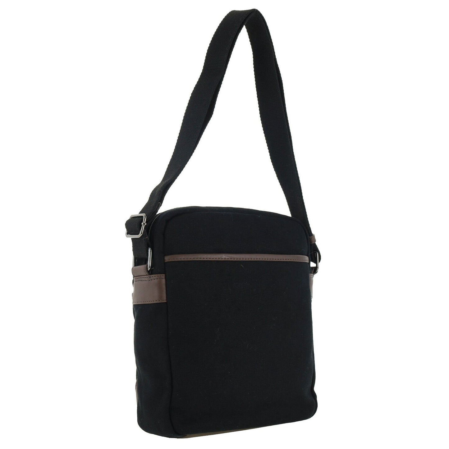 POLICE Wings Mens Canvas Crossbody Bag in Black-3