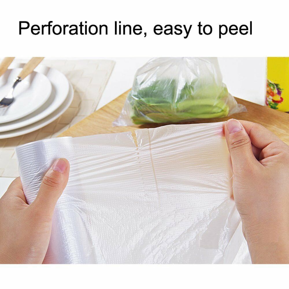 Produce Roll Bags Heavy Duty Food Grade Plastic Freezer Supermarket Bag Gusset-2