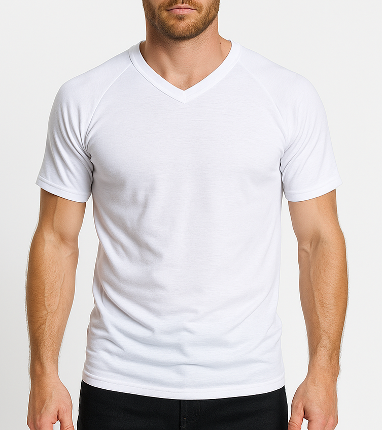 Sherpa Mens Polypro Short Sleeve V Neck Thermal Top Baselayer in White-0