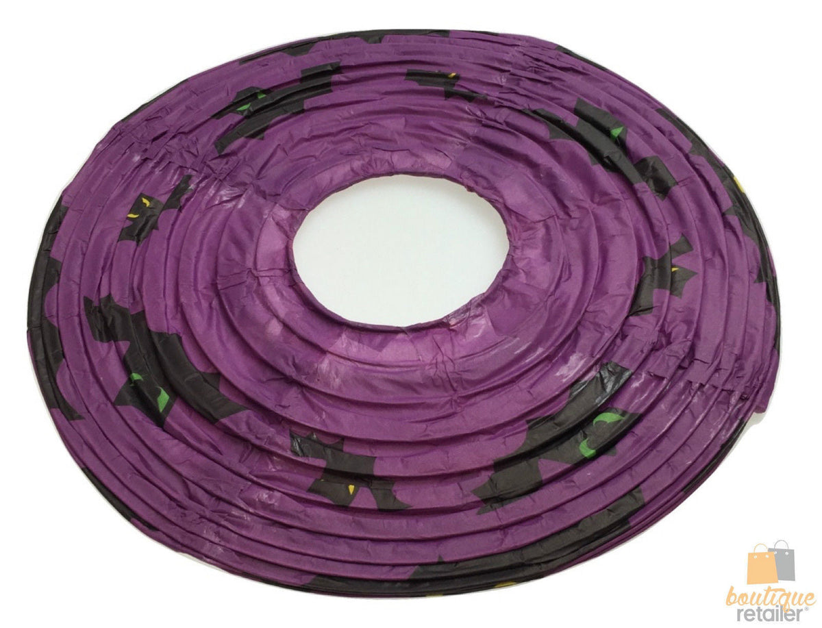 10" HALLOWEEN LANTERN Decoration Paper Party Decor Bats Hanging New