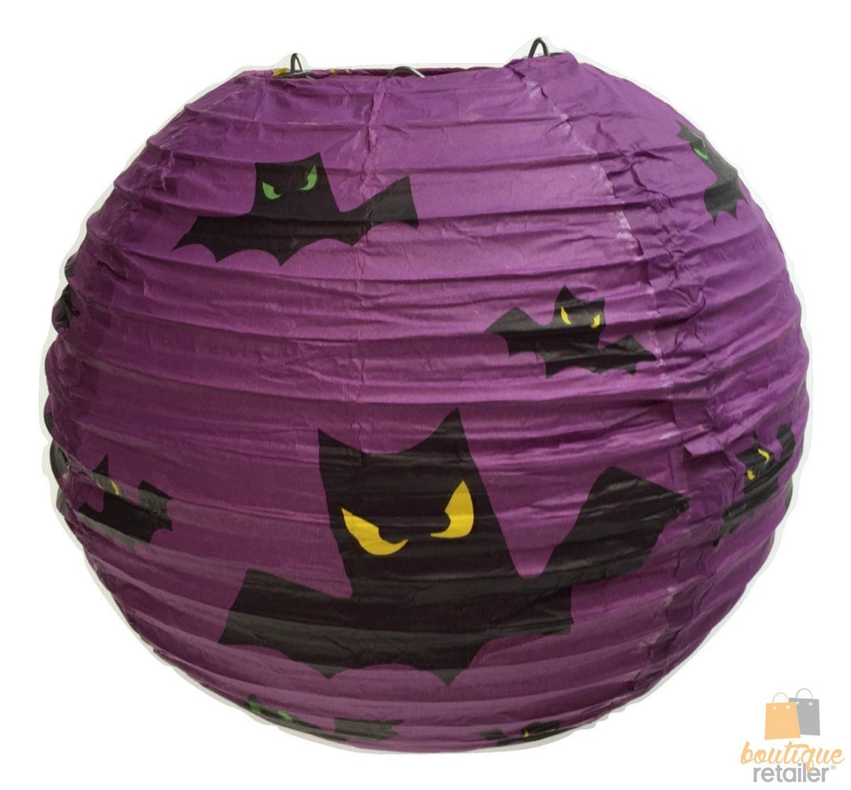 10" HALLOWEEN LANTERN Decoration Paper Party Decor Bats Hanging New